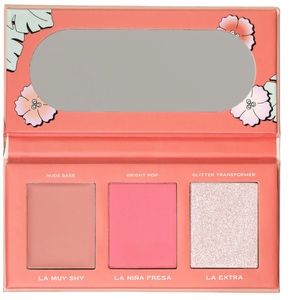 Alamar Viva Las Cheekas Cheek Palette Fair/Light  base/blush+glitter transformer